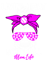 Livin That Softball Life Momlife Skull Cool Mom Sports Fan Gift T-Shirt