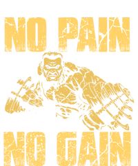 No Pain No Gain Bodybuilding Gym Motivational Inspirational Gift T-Shirt