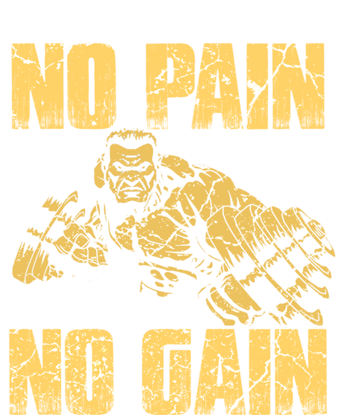 No Pain No Gain Bodybuilding Gym Motivational Inspirational Gift T-Shirt