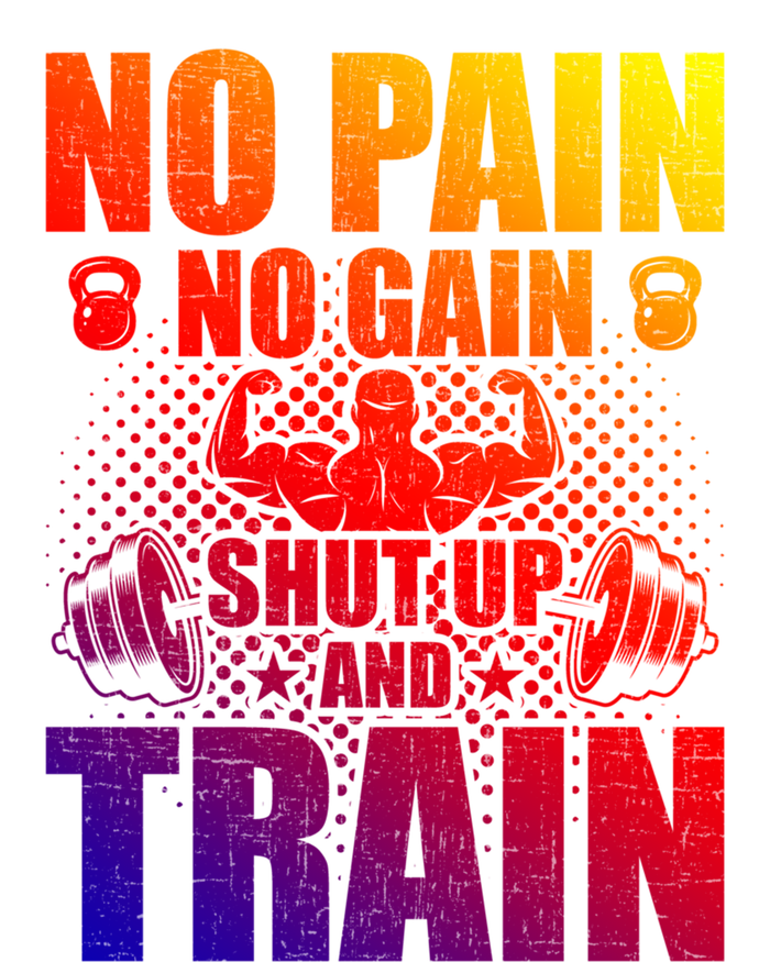 No Pain No Gain Bodybuilding Weightlifting Workout Gift Women's V-Neck T-Shirt