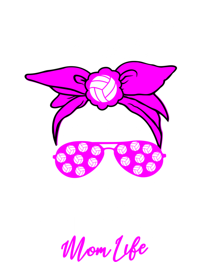 Livin That Volleyball Mom Life Momlife Skull Cool Sports Fan Gift Tie-Dye Long Sleeve Shirt