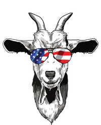 American Goat Cute With USA Sunglasses Patriotic Goat Short Acrylic Beanie