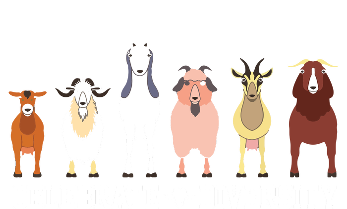 Celebrate Diversity Goats Funny Pet Goat Animal Lovers Gift Mesh Reversible Basketball Jersey Tank