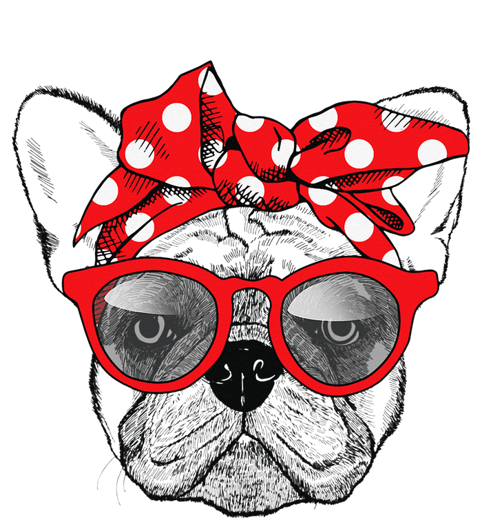 French Bulldog Dog Mom Bandana Sunglasses Mother's Day Short Acrylic Beanie