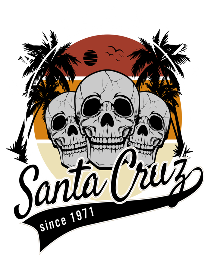 Retro Vintage Santa Cruz California Skull Street Wear Hoodie