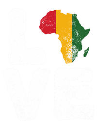 Love Africa Map Juneteenth Black History Month Melanin Blm Gift T-Shirt