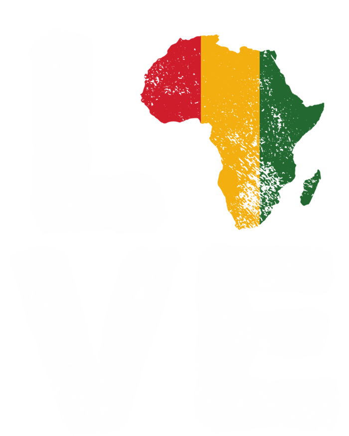 Love Africa Map Juneteenth Black History Month Melanin Blm Gift T-Shirt