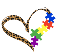 Love Autism Puzzle Leopard Graphic Autism Awareness Gift Poster