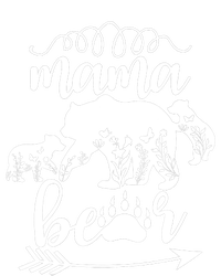 Floral Mama Bear Mom Of 2 Mama Bear Two Cub Floral Mama Bear T-Shirt