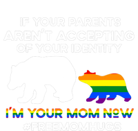 Free Mom Hugs Lgbt Pride Funnys Mama Bear Lgbt Month Women's Fleece Hoodie