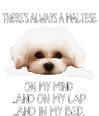 Maltese Dog Is On My Mind Funny Puppy Owner Design Magnet