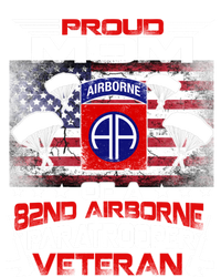 Proud Mom 82nd Airborne Paratrooper Veteran Flag Gift T-Shirt