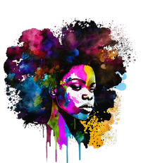 Black Afro Woman Black Melanin Juneteenth Celebrate Adult ChromaSoft Performance T-Shirt