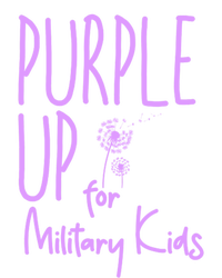 Purple Up For Military Military Month Purple Up Meaningful Gift T-Shirt