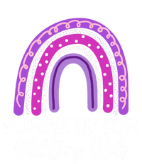 Purple Up For Military Rainbow Military Month Gift Kids Long Sleeve Shirt