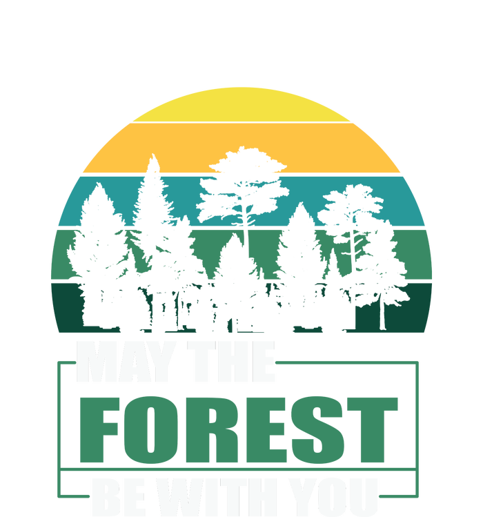 Retro May The Forest Be With You Camping Gift T-Shirt