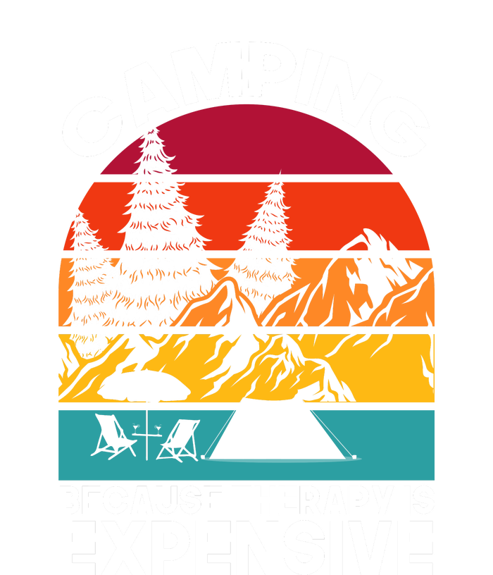 Vintage Camping Because Therapy Is Expensive Gift T-Shirt