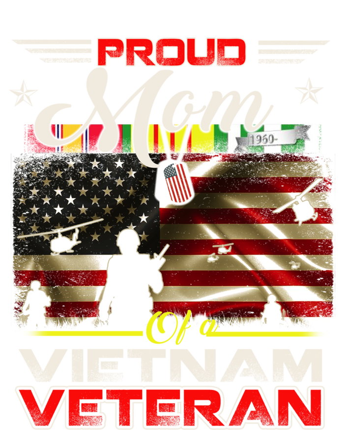 Proud Mom Of Vietnam Veteran Cool Gift Funny Gift Toddler Hoodie