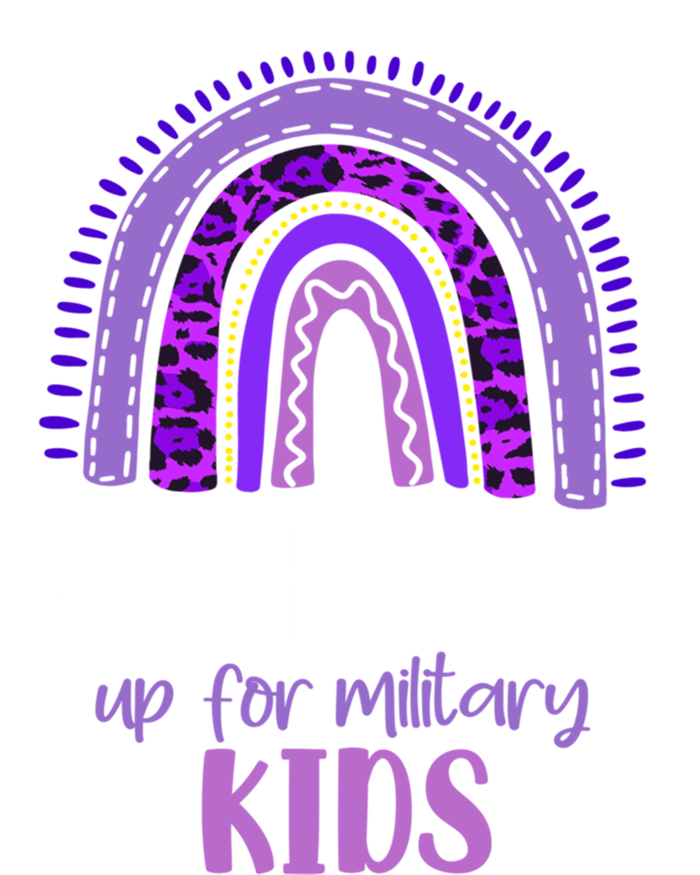 Purple Up For Military Gift Military Month Rainbow Gift Kids Long Sleeve Shirt