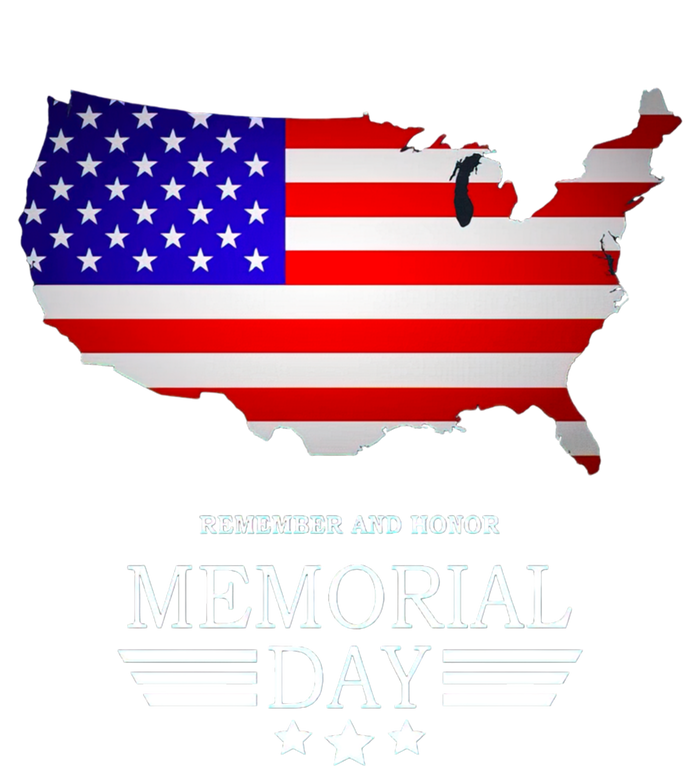 Remember And Honor Memorial Day American Flag Gift T-Shirt