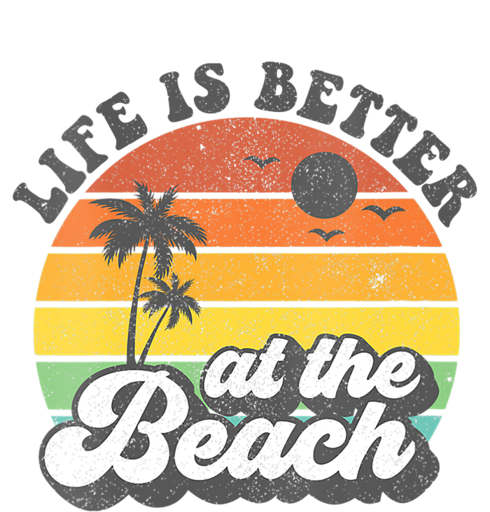 Life Is Better At The Beach Retro Summer Vacation Women Gift 25L Jumbo Tote