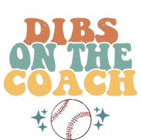 Girlfriend Dibs on Coach Retro Groovy Baseball Coach's Wife T-Shirt