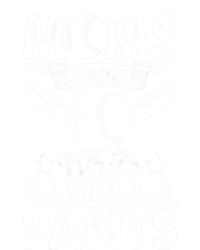 Moms Against White Baseball Pants Funny Baseball Mom Humor Snapback Five-Panel Rope Hat