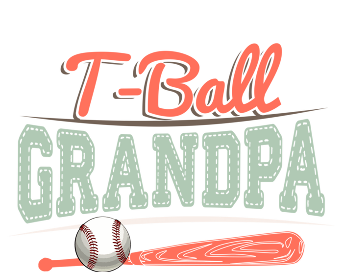 T-Ball Grandpa Cute Tee-Ball Grandchild Tball Game Day Match Flat Bill Trucker Hat