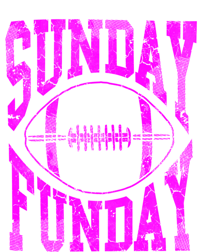 Retro Pink Sunday Funday Football Gift Kids Long Sleeve Shirt