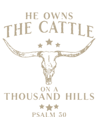 He Owns The Cattle On A Thousand Hills Psalm 50 Hooded Wearable Blanket