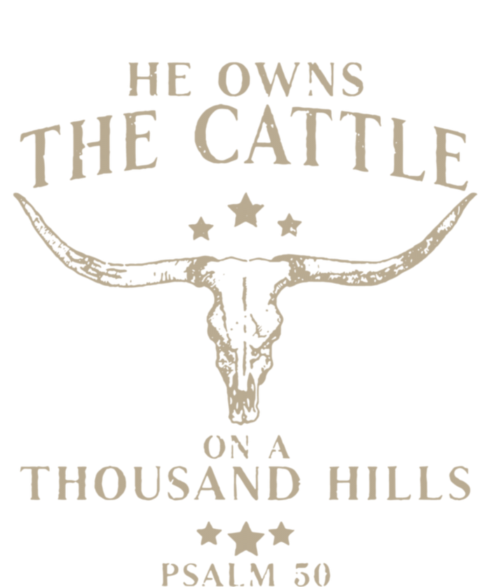 He Owns The Cattle On A Thousand Hills Psalm 50 Hooded Wearable Blanket