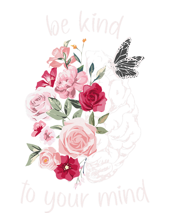 Be Kind To Your Mind Mental Health Matters Brain Wildflowers Tank Top