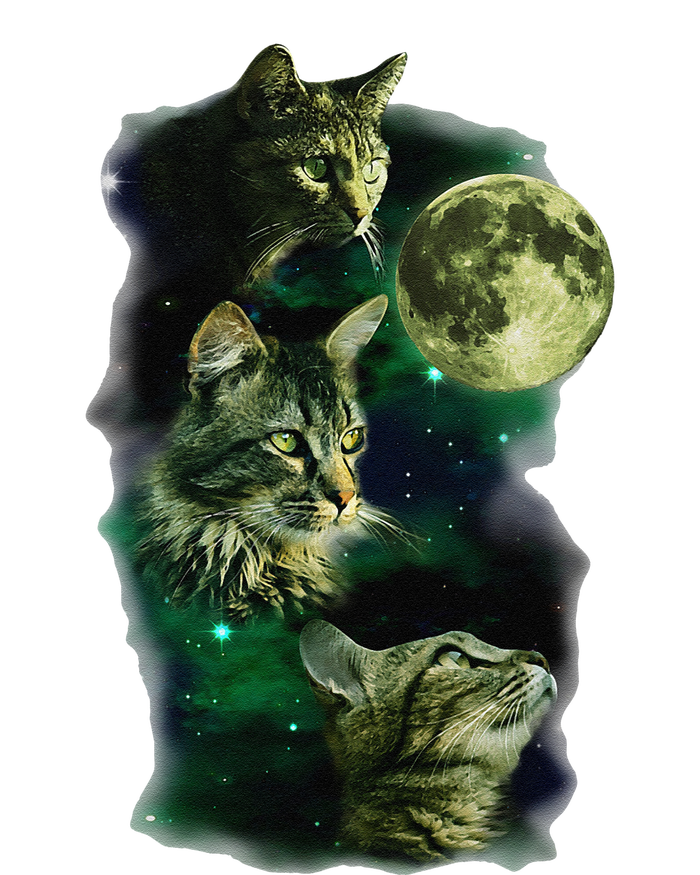 3 Cat Moon Funny Parody T-Shirt