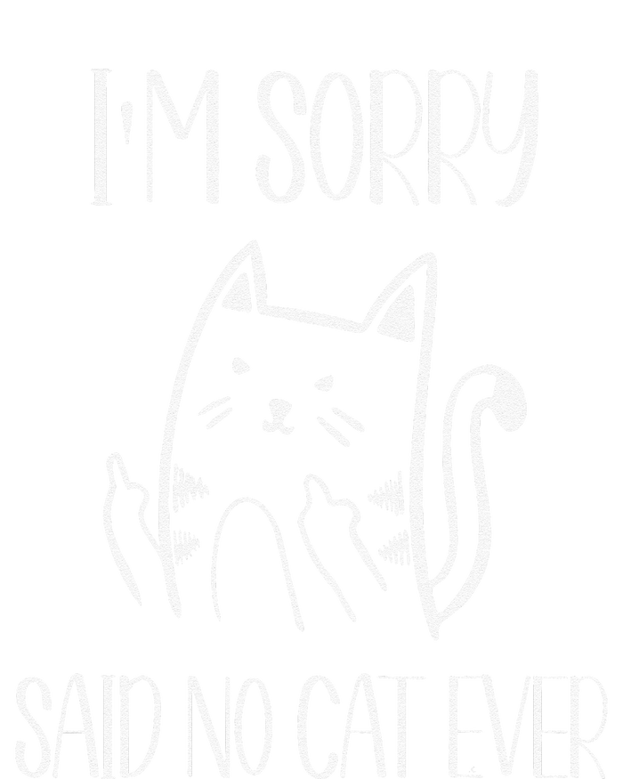 Funny Cat Cat Flipping Off Im Sorry Said No Cat T-Shirt