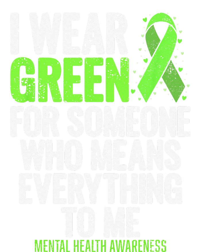 I Wear Green Ribbon Fight the Stigma Mental Health Awareness Premium T-Shirt