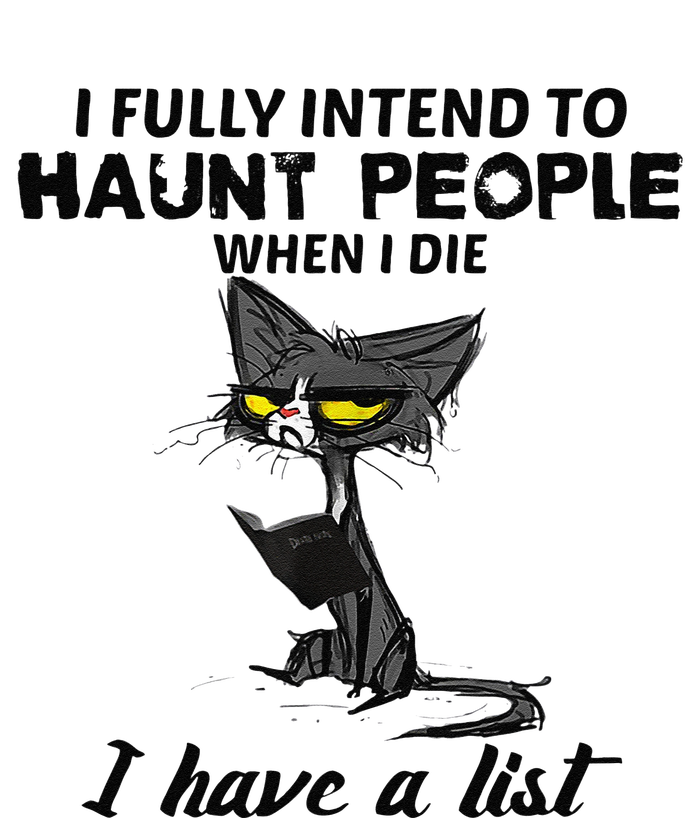 Funny Cat I Fully Intend To Haunt People When I Die Gifts Button