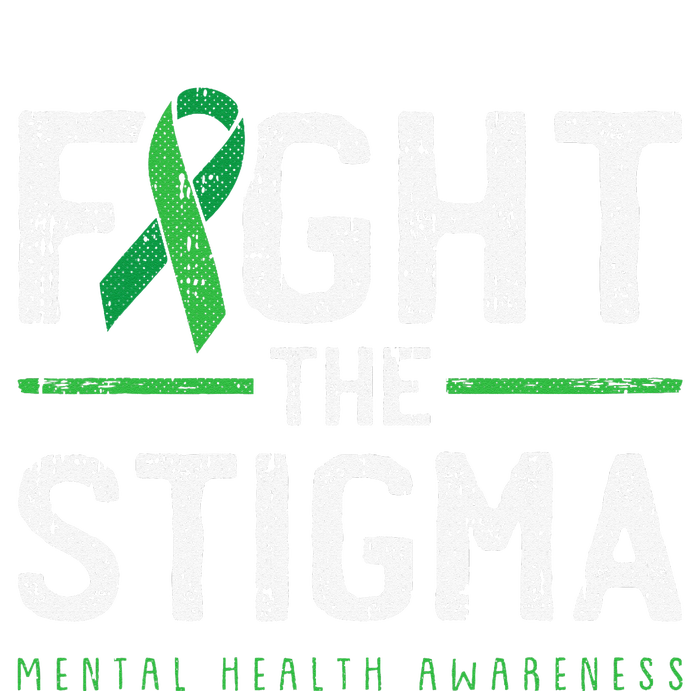 Fight The Stigma Mental Health Awareness Green Ribbon T-Shirt