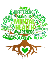 Mental Health Awareness Tree Drawing Word Art Wo  Kids Hoodie