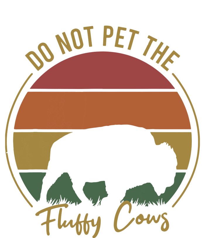 Do Not Pet The Fluffy Cows Funny Bison Yellowstone Park Baby Bodysuit