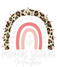 Mental Health Matters Awareness Month Rainbow Leopard Flat Bill Trucker Hat