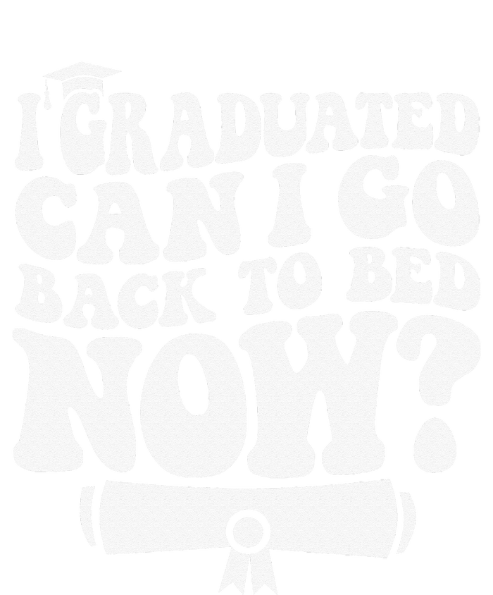 I Graduated Can I Go Back to Bed Graduation Graduate Groovy Flat Bill Trucker Hat