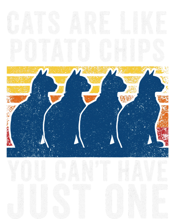 Cat Cats Are Like Potato Chips Funny Cat T-Shirt