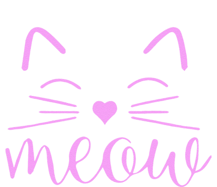 Meow Cute Cat Face Funny Quote For Cat Fans T-Shirt