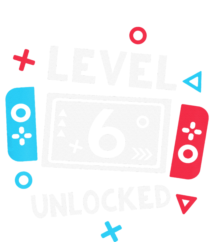 6th Birthday Level 6 Unlocked Video Game Party T-Shirt