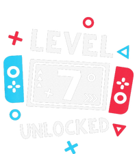  7th Birthday Shirt  Level 7 Unlocked Video Game Party 7-Panel Snapback Hat