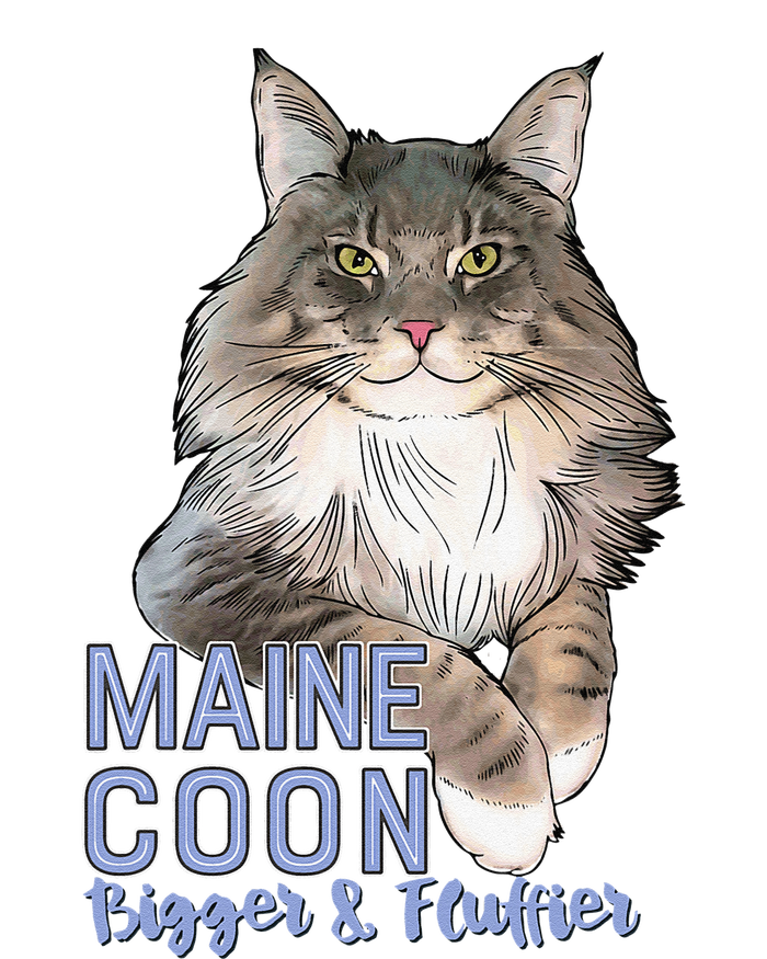 Maine Coon Cat Bigger & Fluffier Funny T-Shirt