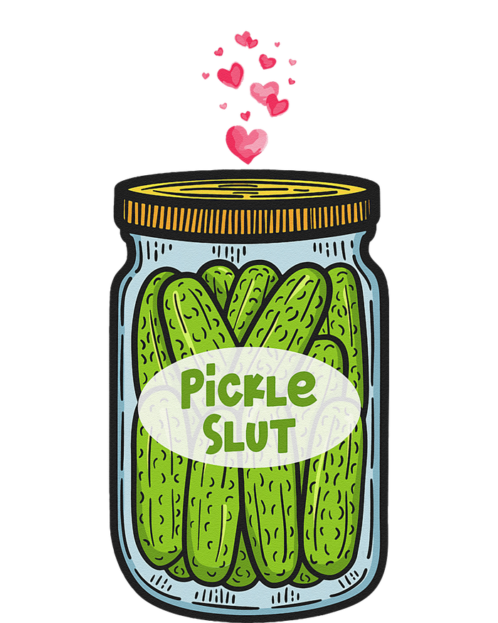 Pickle Slut For Dill And Pickle Lover Women's Racerback Cropped Tank