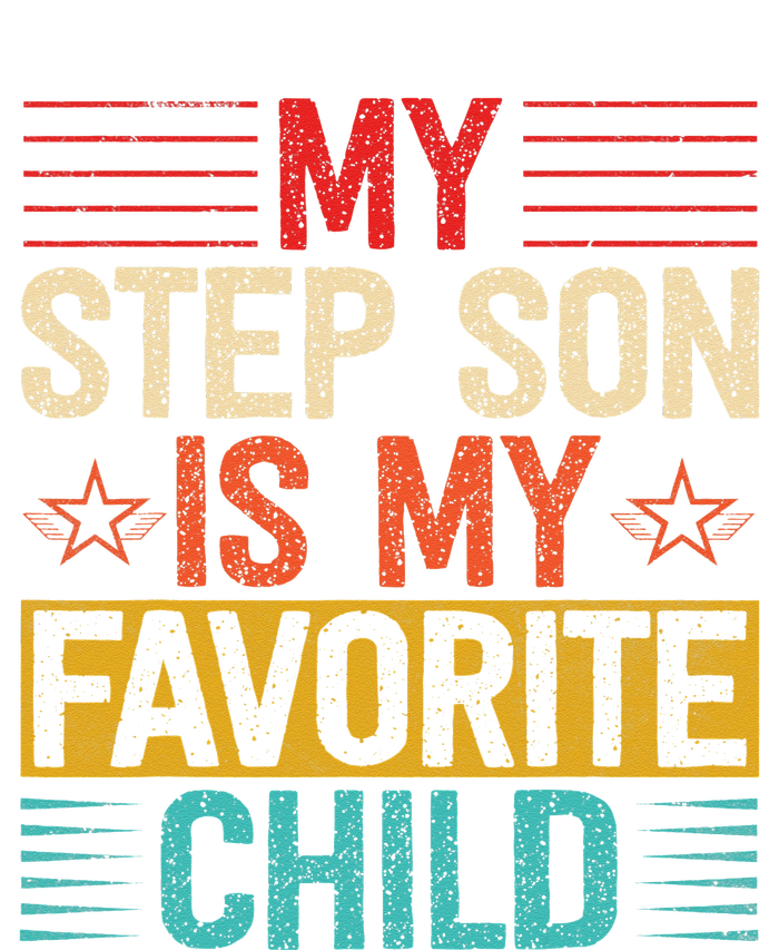 My Step Son is My Favorite Child Funny Step Dad Fathers Day Doggie Tank