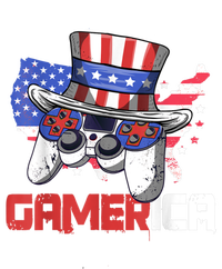 Gamer 4th Of July Boy Men Controller USA Flag Wool Snapback Cap