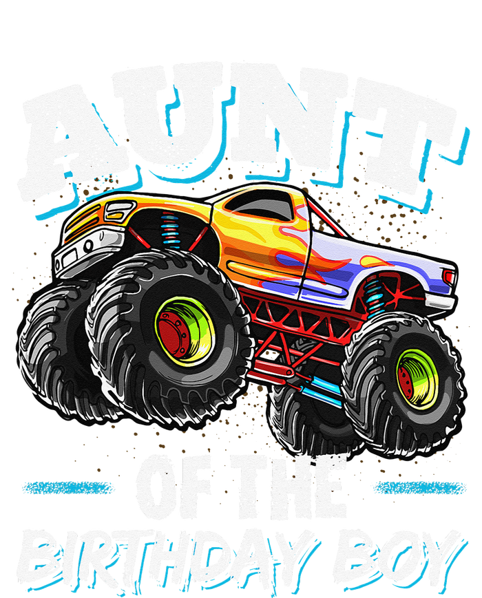 Aunt of the Birthday Monster Truck Birthday Party T-Shirt